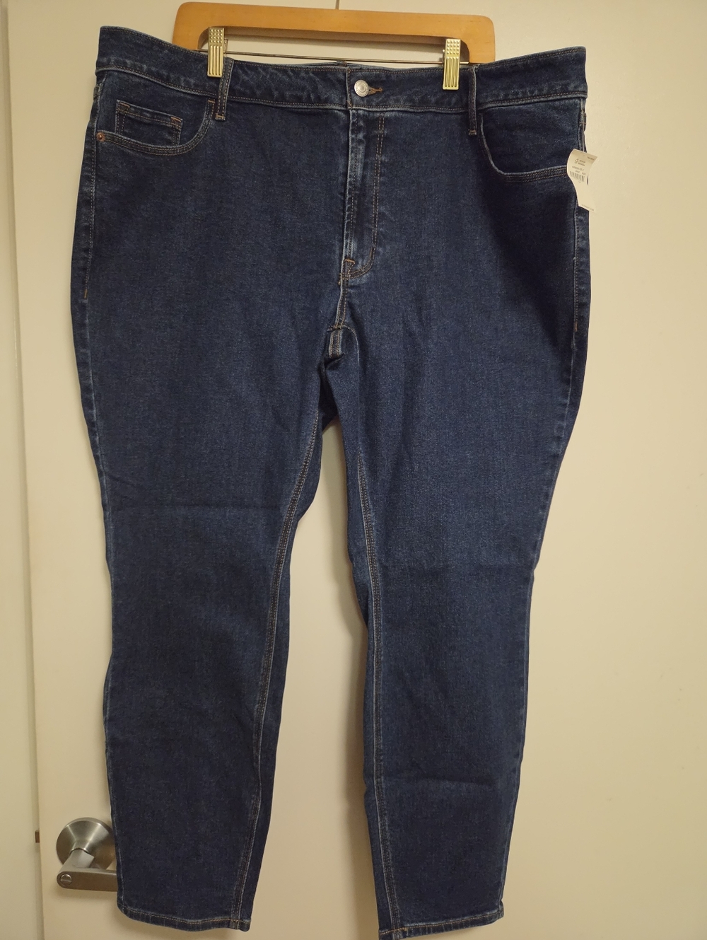 Women's Old NAVY Dark Blue SUPER SKINNY Jeans - Classic Fit Size 24